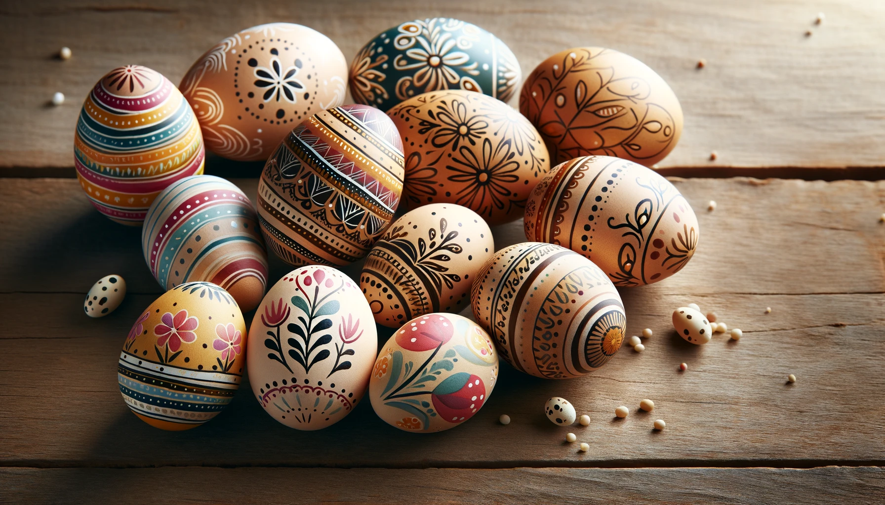 Ornate Motifs on Easter Egg